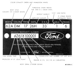 ford engine serial number lookup